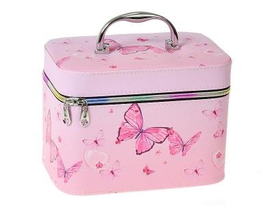 Opakowanie Kuferek L z lusterkiem na zamek 23x18x15cm Motyl
