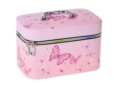 Opakowanie Kuferek M z lusterkiem na zamek 21x14x11,5cm Motyl