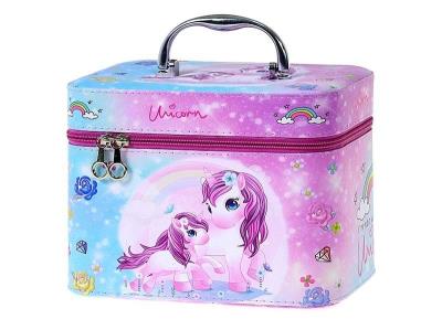 Opakowanie Kuferek walizka z lusterkiem, zapinany na zamek S