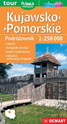 Okładka książki Kujawsko-pomorskie (podróżownik) - mapa turystyczna plastik 1 : 250 000