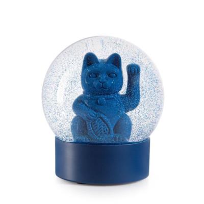 Opakowanie Kula śnieżna - Lucky Cat ciemny niebieski