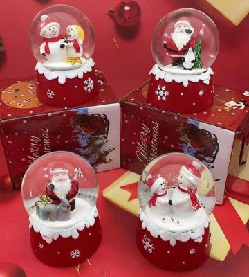 Opakowanie Kula śnieżna świąteczna światło 9cm MIX