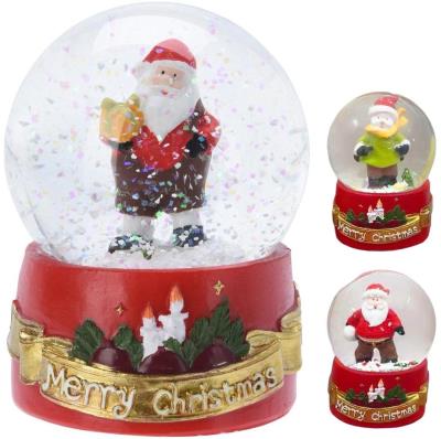 Opakowanie Kula śnieżna świąteczna światło 9cm MIX