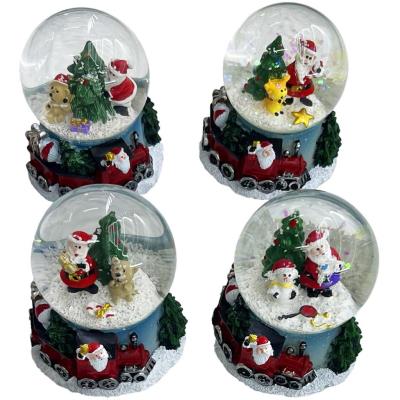 Opakowanie Kula śnieżna świąteczna światło 9cm MIX