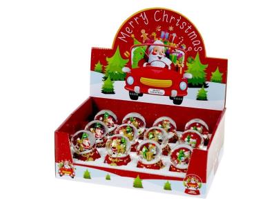 Opakowanie Kula śnieżna z motywem świątecznym (12szt)