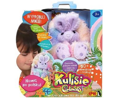 Opakowanie Kulisie - plusz interaktywny tęczowy Królik