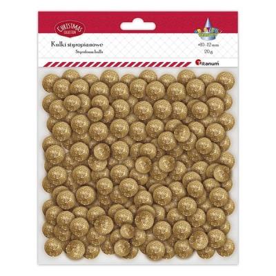 Opakowanie Kulki styropianowe mix złote 20g