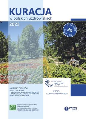Okładka książki Kuracja w polskich uzdrowiskach 2023