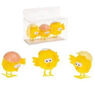 Opakowanie Kurczaczki ze skorupką na głowie 4,5x2,5cm 3szt