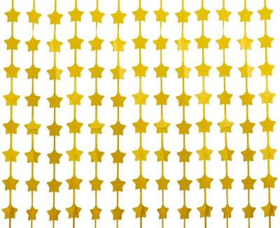 Opakowanie Kurtyna B&C gwiazdki matowa złota 100x200cm