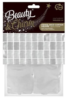 Opakowanie Kurtyna B&C kwadratowa metal. srebrna 100x200cm