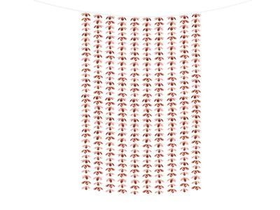 Kurtyna Kwiatki różowe złoto 100x210cm. Wydawca: PartyDeco. SmakLiter.pl Opakowanie Kurtyna Kwiatki różowe złoto 100x210cm