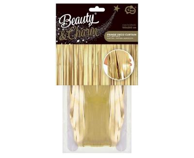 Kurtyna matowa jasnozłota 100x200cm. Wydawca: GODAN. SmakLiter.pl Opakowanie Kurtyna matowa jasnozłota 100x200cm