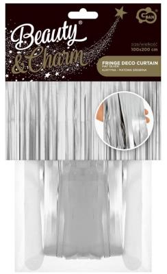 Opakowanie Kurtyna matowa srebrna 100x200cm