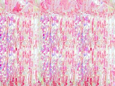 Kurtyna party opalizujący różowy 100x200cm. Wydawca: PartyDeco. SmakLiter.pl Opakowanie Kurtyna party opalizujący różowy 100x200cm