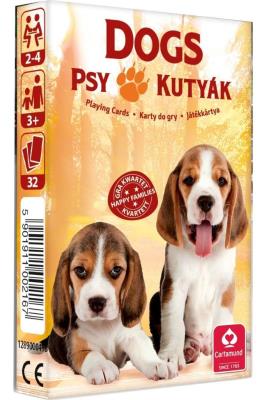 Opakowanie Kwartet - Psy. Karty do gry Cartamundi