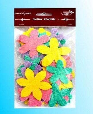 Opakowanie Kwiatki brokatowe 60szt