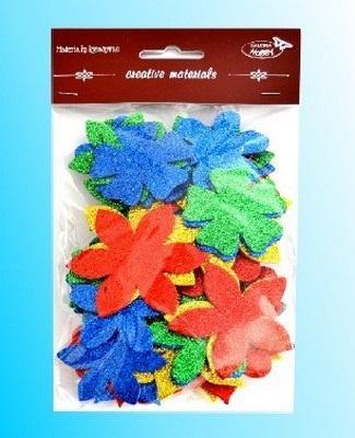 Opakowanie Kwiatki brokatowe 60szt