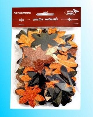 Opakowanie Kwiatki brokatowe 60szt