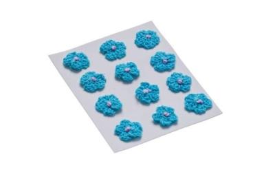 Opakowanie Kwiatki dekoracyjne 18mm niebieski 12szt