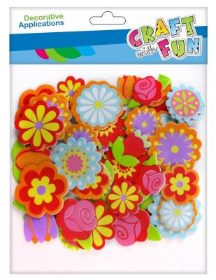 Opakowanie Kwiaty dekoracyjne samoprzylepne 48szt