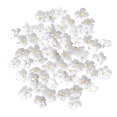 Opakowanie Kwiaty papierowe białe 2cm 60szt