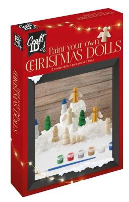 Opakowanie Laleczki świąteczne Christmas 12el 3,5cm + 6 farb