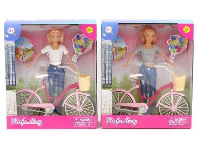 Opakowanie Lalka 29cm z rowerem