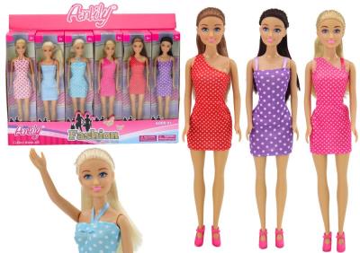 Opakowanie Lalka Anlily w sukience długie włosy MIX