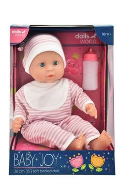 Lalka Baby Joy 38 cm ubranko w paski. Wydawca: Dolls World. SmakLiter.pl Opakowanie Lalka Baby Joy 38 cm ubranko w paski