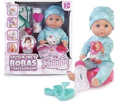 Opakowanie Lalka bobas siusiający edu&fun z akcesoriami