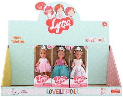 Opakowanie Lalka księżniczka z diademem 15cm MIX