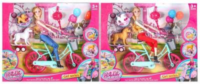 Opakowanie Lalka na rowerze ze zwierzakami