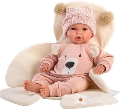 Opakowanie Lalka Nacida różowy miś z przewijakiem 36cm