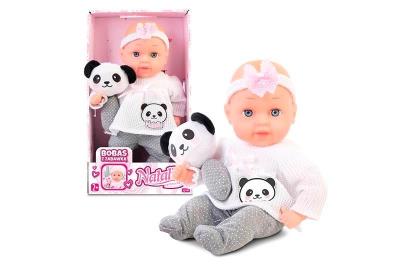 Lalka Natalia bobas z zabawką 33 cm. Wydawca: Artyk. SmakLiter.pl Opakowanie Lalka Natalia bobas z zabawką 33 cm