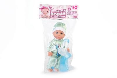 Lalka Natalia siusiający bobas z akcesoriami 30cm. Wydawca: Artyk. SmakLiter.pl Opakowanie Lalka Natalia siusiający bobas z akcesoriami 30cm