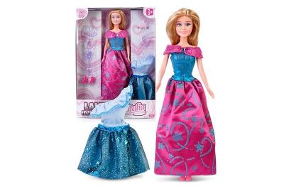 Lalka Natalia w balowej sukni z akcesoriami 29 cm. Wydawca: Artyk. SmakLiter.pl Opakowanie Lalka Natalia w balowej sukni z akcesoriami 29 cm