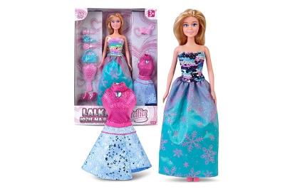 Lalka Natalia w balowej sukni z akcesoriami 29 cm. Wydawca: Artyk. SmakLiter.pl Opakowanie Lalka Natalia w balowej sukni z akcesoriami 29 cm