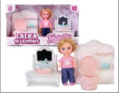 Lalka Natalia w łazience 9cm. Wydawca: Artyk. SmakLiter.pl Opakowanie Lalka Natalia w łazience 9cm