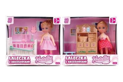 Lalka Natalia z akcesoriami 11 cm mix. Wydawca: Artyk. SmakLiter.pl Opakowanie Lalka Natalia z akcesoriami 11 cm mix