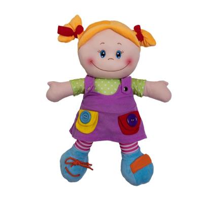 Opakowanie Lalka szmacianka w fioletowej sukience