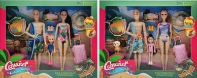 Opakowanie Lalki Rodzina na plaży MIX