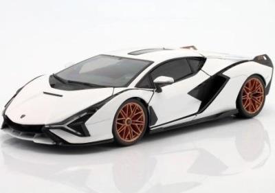 Opakowanie Lamborghini Sian FKP 37 white 1:18 BBURAGO