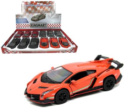 Lamborghini veneno 1:36 MIX. Wydawca: Kinsmart. SmakLiter.pl Opakowanie Lamborghini veneno 1:36 MIX