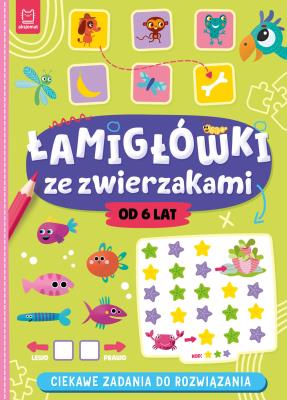 Okładka książki Łamigłówki ze zwierzakami. Ciekawe zadania do rozwiązania