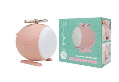 Opakowanie Lampka nocna LED helikopter różowy