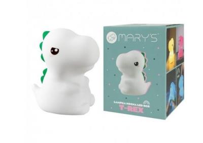 Lampka nocna LED RGB t-rex. Wydawca: Mary's. SmakLiter.pl Opakowanie Lampka nocna LED RGB t-rex