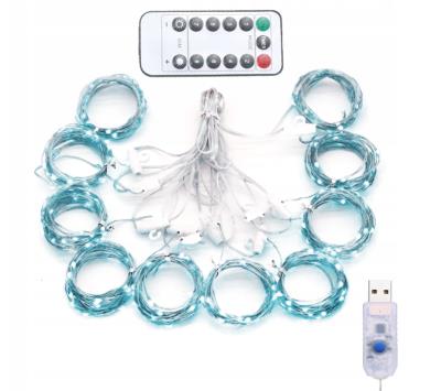 Opakowanie Lampki Kurtyna usb 200 LED 3x2 biały zimny + pilot
