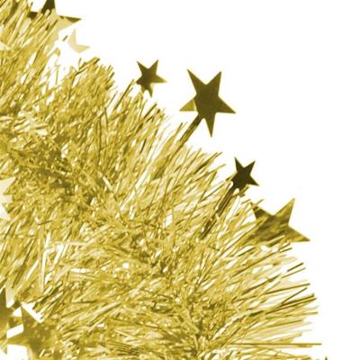 Opakowanie Łańcuch dekoracyjny gwiazdki złoty