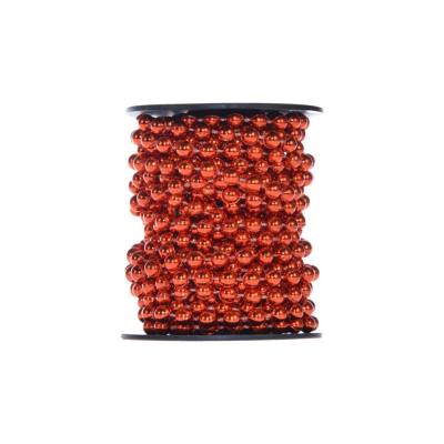 Opakowanie Łańcuch z koralami na szpuli czerwony 6m